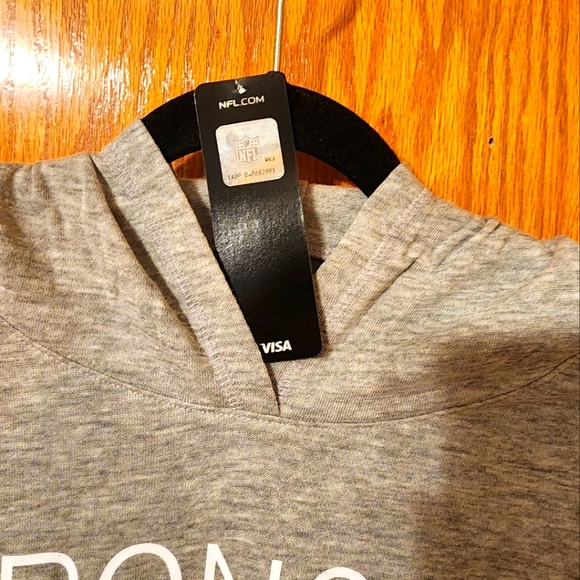 NFL Team Apparel Teen Girls Youth Denver Broncos Bling light hoodie Size 18 (XL) - Picture 3 of 7